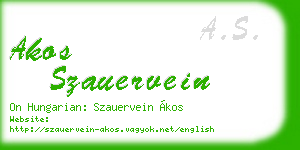 akos szauervein business card